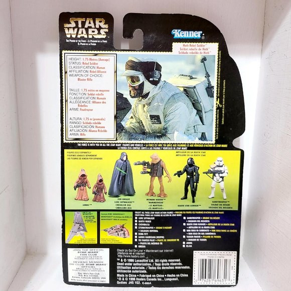 Kenner Star Wars Hoth Rebel Soldier 1996 POTF2 Power of the Force Action Figure - Picture 2 of 2